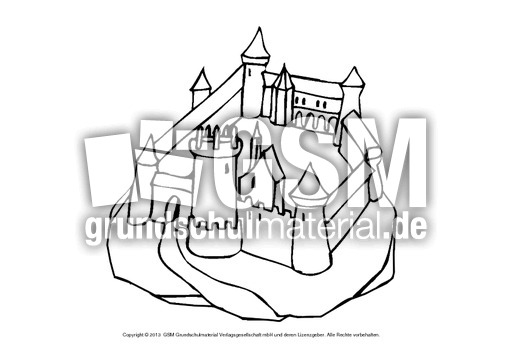 AusmalbilderBurgen113 AusmalblätterMittelalter